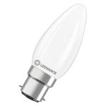 Ledvance Classic LED B22 Kaars Mat 3.4W 470lm - 827 Zeer Warm Wit | Vervangt 40W