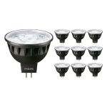 Voordeelpak 10x Philips Master LED Spot GU5.3 MR16 7.5W 500lm 36D - 930 Warm Wit | Beste Kleurweergave - Dimbaar - Vervangt 50W