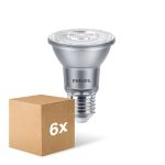 Voordeelpak 6x Philips Master Value LED Lamp Reflector E27 PAR20 6W 500lm 25D - 927 Zeer Warm Wit | Beste Kleurweergave - Dimbaar - Vervangt 50W