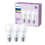 Voordeelpak 3x Philips Lamp LED E27 Peer Mat 13W 1521lm - 827 Zeer Warm Wit