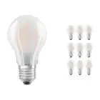Voordeelpak 10x Ledvance CLASSIC LED E27 Peer Filament Mat 4.8W 470lm - 827 Zeer Warm Wit | Dimbaar - Vervangt 40W