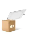 Voordeelpak 6x Ledvance LED Downlight Slim Vierkant SQ210 18W 1530lm 120D - 840 Koel Wit 
