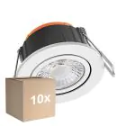 Voordeelpak 10x Ledvance LED Spot Combo Adjust Aluminium Wit 6W 600lm 60D - 827-830-840 CCT | 82mm - Zaagmaat 68mm - IP65