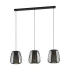 Eglo Hanglamp Curasao Staal Zwart | IP20 - Geschikt voor 3x E27 