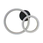 Eglo Plafondlamp Calliera Staal Zwart Goud 12W 1500lm - 840 Koel Wit | IP20 - Dimbaar 